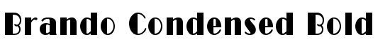 Brando Condensed Bold - Download Thousands of Free Fonts at FontZone.net