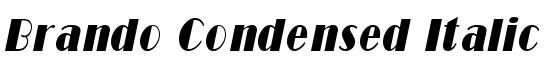 Brando Condensed Italic - Download Thousands of Free Fonts at FontZone.net