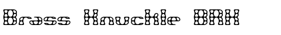 Brass Knuckle BRK - Download Thousands of Free Fonts at FontZone.net