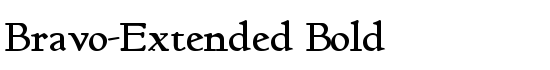 Bravo-Extended Bold - Download Thousands of Free Fonts at FontZone.net