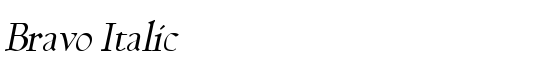 Bravo Italic - Download Thousands of Free Fonts at FontZone.net