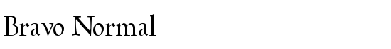 Bravo Normal - Download Thousands of Free Fonts at FontZone.net