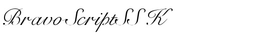 BravoScriptSSK - Download Thousands of Free Fonts at FontZone.net