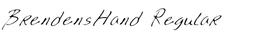 BrendensHand Regular - Download Thousands of Free Fonts at FontZone.net