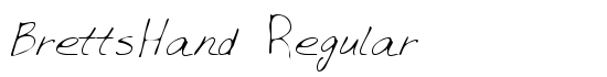BrettsHand Regular - Download Thousands of Free Fonts at FontZone.net