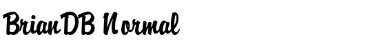 BrianDB Normal - Download Thousands of Free Fonts at FontZone.net