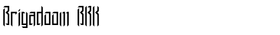 Brigadoom BRK - Download Thousands of Free Fonts at FontZone.net