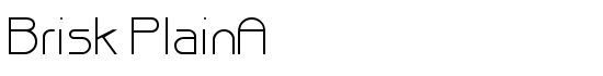 Brisk PlainA - Download Thousands of Free Fonts at FontZone.net