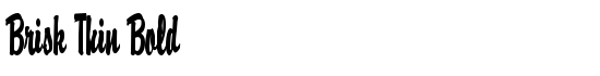 Brisk Thin Bold - Download Thousands of Free Fonts at FontZone.net
