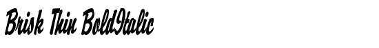 Brisk Thin BoldItalic - Download Thousands of Free Fonts at FontZone.net