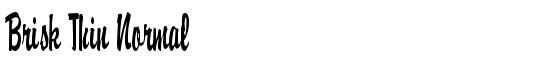 Brisk Thin Normal - Download Thousands of Free Fonts at FontZone.net
