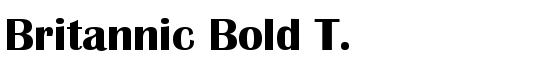 Britannic Bold T. - Download Thousands of Free Fonts at FontZone.net