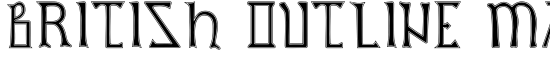 British Outline Majuscules - Download Thousands of Free Fonts at FontZone.net