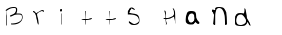 Britts Hand - Download Thousands of Free Fonts at FontZone.net