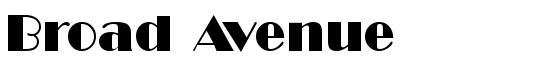 Broad Avenue - Download Thousands of Free Fonts at FontZone.net