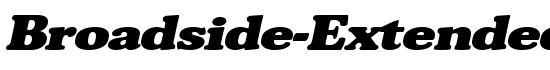 Broadside-Extended Italic - Download Thousands of Free Fonts at FontZone.net