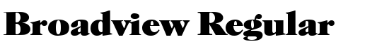 Broadview Regular - Download Thousands of Free Fonts at FontZone.net