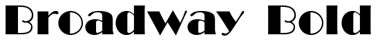 Broadway Bold T. - Download Thousands of Free Fonts at FontZone.net