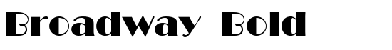 Broadway Bold - Download Thousands of Free Fonts at FontZone.net