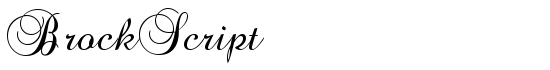 BrockScript - Download Thousands of Free Fonts at FontZone.net