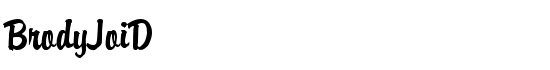 BrodyJoiD - Download Thousands of Free Fonts at FontZone.net
