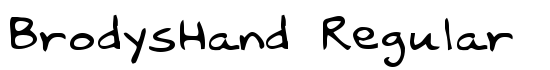 BrodysHand Regular - Download Thousands of Free Fonts at FontZone.net