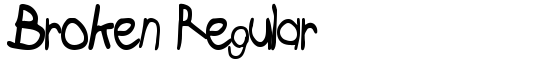 Broken Regular - Download Thousands of Free Fonts at FontZone.net