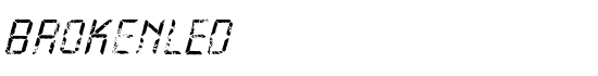 BrokenLED - Download Thousands of Free Fonts at FontZone.net