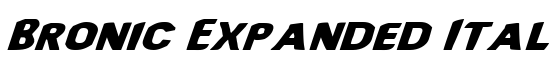 Bronic Expanded Italic - Download Thousands of Free Fonts at FontZone.net