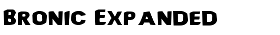 Bronic Expanded - Download Thousands of Free Fonts at FontZone.net