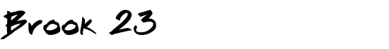 Brook 23 - Download Thousands of Free Fonts at FontZone.net