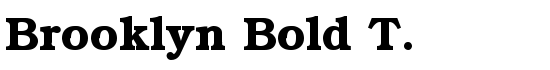 Brooklyn Bold T. - Download Thousands of Free Fonts at FontZone.net