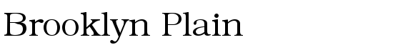 Brooklyn Plain - Download Thousands of Free Fonts at FontZone.net