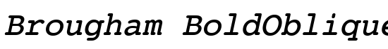 Brougham BoldOblique - Download Thousands of Free Fonts at FontZone.net