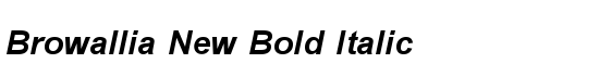 Browallia New Bold Italic - Download Thousands of Free Fonts at FontZone.net