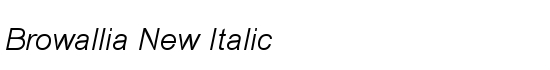 Browallia New Italic - Download Thousands of Free Fonts at FontZone.net