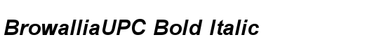 BrowalliaUPC Bold Italic - Download Thousands of Free Fonts at FontZone.net