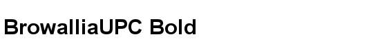 BrowalliaUPC Bold - Download Thousands of Free Fonts at FontZone.net