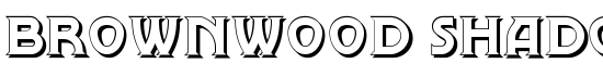Brownwood Shadow NF - Download Thousands of Free Fonts at FontZone.net