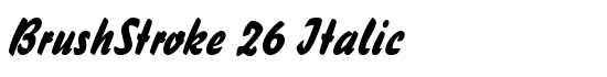 BrushStroke 26 Italic - Download Thousands of Free Fonts at FontZone.net