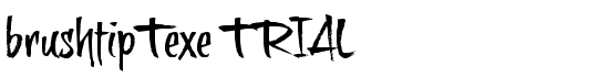 brushtipTexe TRIAL - Download Thousands of Free Fonts at FontZone.net