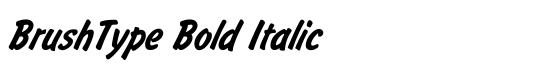 BrushType Bold Italic - Download Thousands of Free Fonts at FontZone.net