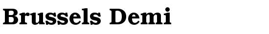 Brussels Demi - Download Thousands of Free Fonts at FontZone.net
