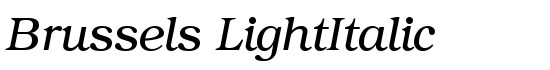 Brussels LightItalic - Download Thousands of Free Fonts at FontZone.net