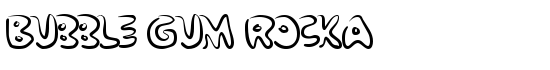 Bubble Gum RockA - Download Thousands of Free Fonts at FontZone.net