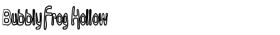 Bubbly Frog Hollow - Download Thousands of Free Fonts at FontZone.net