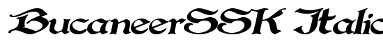 BucaneerSSK Italic - Download Thousands of Free Fonts at FontZone.net