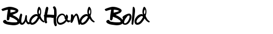 BudHand Bold - Download Thousands of Free Fonts at FontZone.net