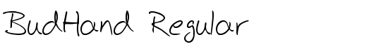 BudHand Regular - Download Thousands of Free Fonts at FontZone.net