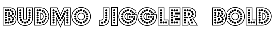 Budmo Jiggler  Bold - Download Thousands of Free Fonts at FontZone.net